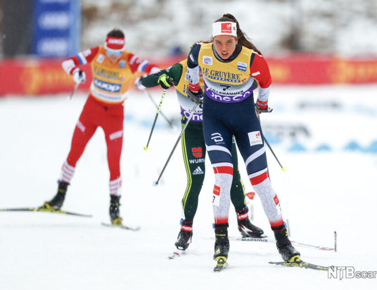 Sprintkometen Kristine Stavås Skistad viste seg fram på Lillehammer