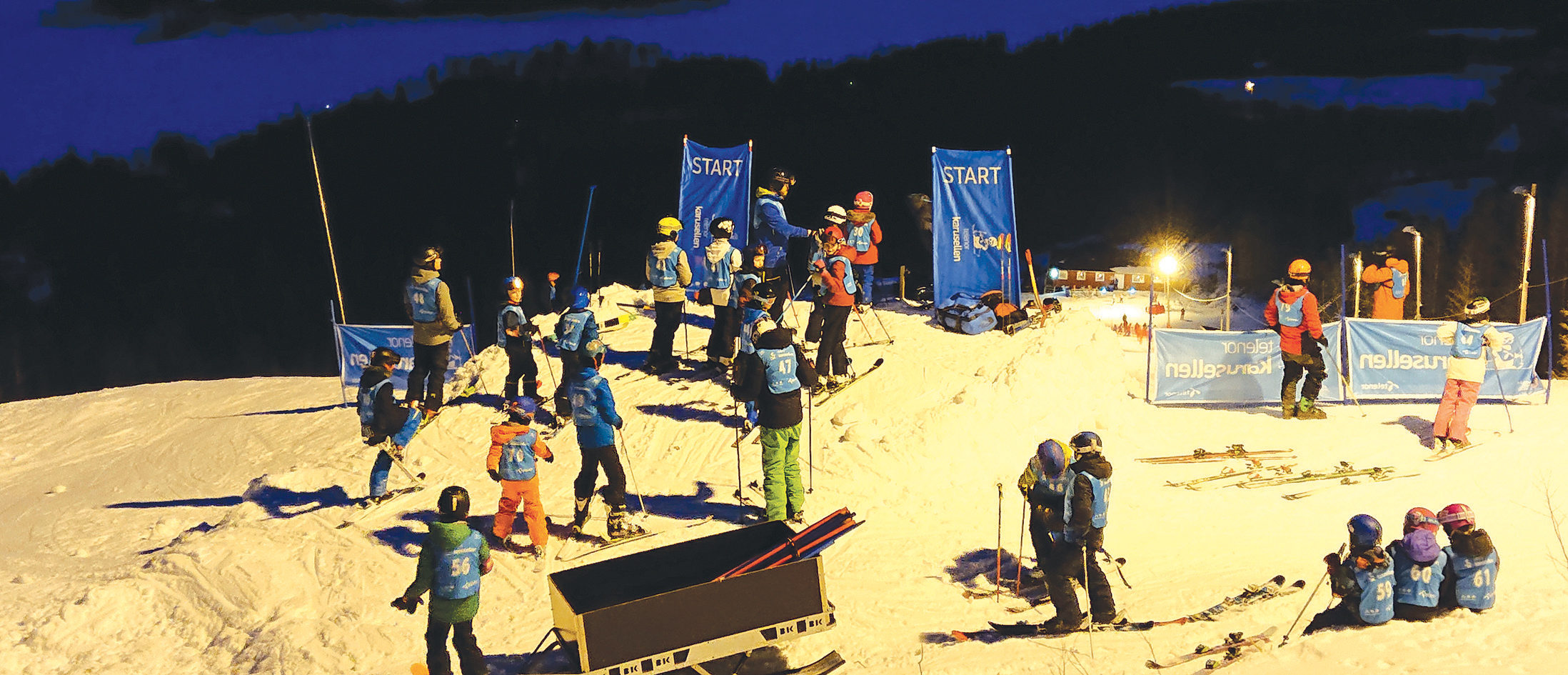 SPENNENDE SKIRENN: Med Telenor Karusellen ønsker Norges Skiforbund i samarbeid med Telenor å skape attraktive, og spennende skirenn for barn i årsklassene opp til og med 12 år.