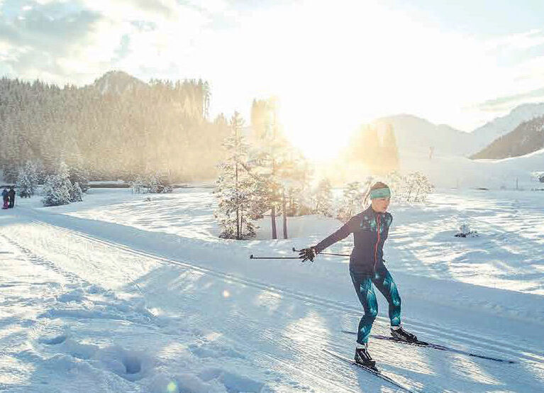 Langrenn på solsiden av Zugspitze