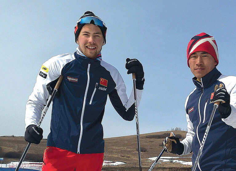 Erik får fart til kineserne på skiene