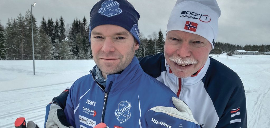 FAR OG SØNN: Morten (til venstre) og Ivar Hjelmseth opplevde begge å få hjerteinfarkt i skiløypa. De mener begge at aktivitet og trening er viktig etter en slik opplevelse. Foto: Kristin Roset