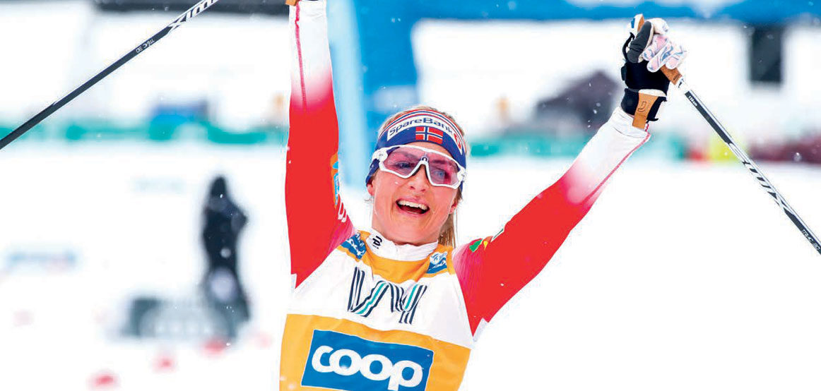 OVERLEGEN: Det var ingen som kunne gjøre noe med Therese Johaug under årets Ski Tour. Foto: Terje Pedersen / NTB scanpix