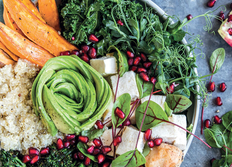 Kyllingsalat med søtpotet