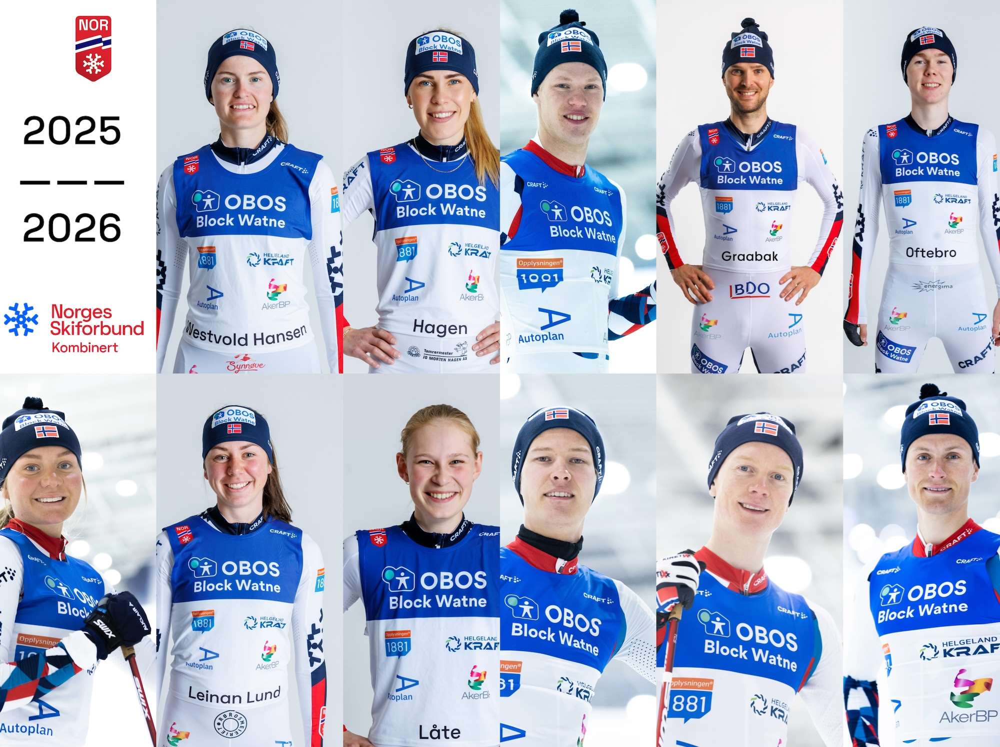Elleve løpere klar for kombinertlandslaget i OL-sesongen