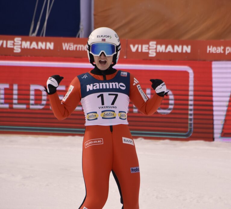 Fantastisk fremgang for Heidi Dyhre Traaserud i skiflygning