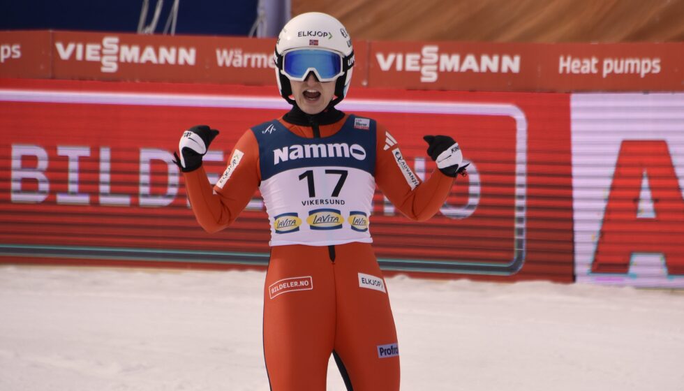Fantastisk fremgang for Heidi Dyhre Traaserud i skiflygning