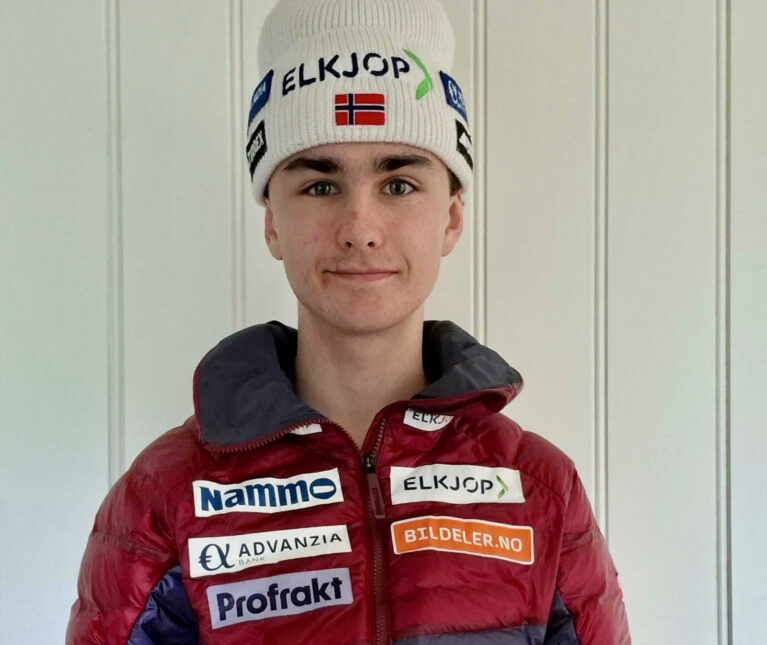 Petter er yngstemann på juniorlandslaget i hopp